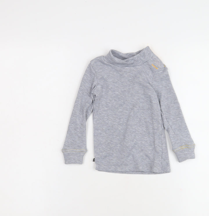 Decathlon Grey Long Sleeve High Neck Boys Shirt 2-3 Years