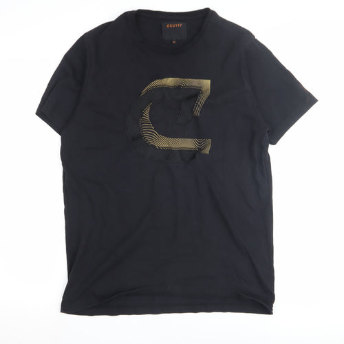 Cruyff Men's Black XL Graphic T-Shirt