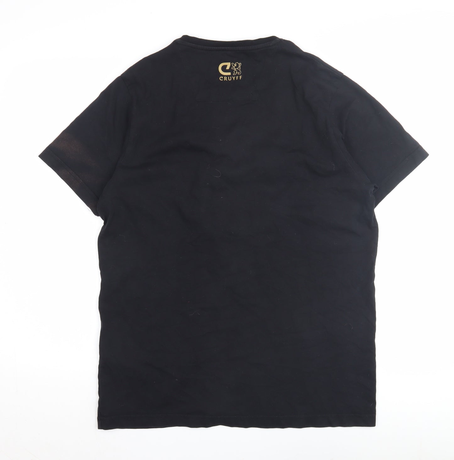 Cruyff Men's Black XL Graphic T-Shirt