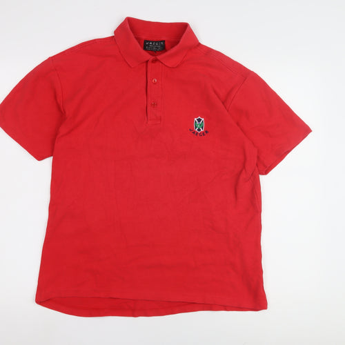 Jaeger Men's Red Polo Shirt M - Stylish & Comfortable