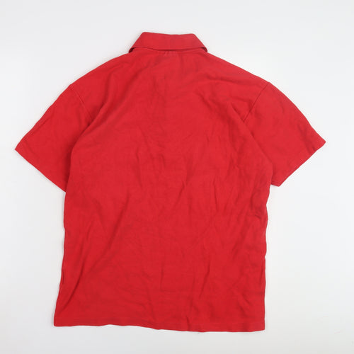 Jaeger Men's Red Polo Shirt M - Stylish & Comfortable