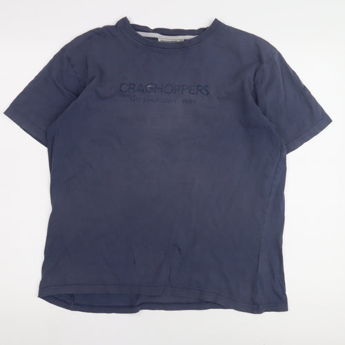 Craghoppers Men's Blue M Crew Neck T-Shirt