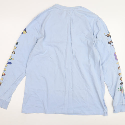 Men's The Simpsons Blue M Long Sleeve T-Shirt