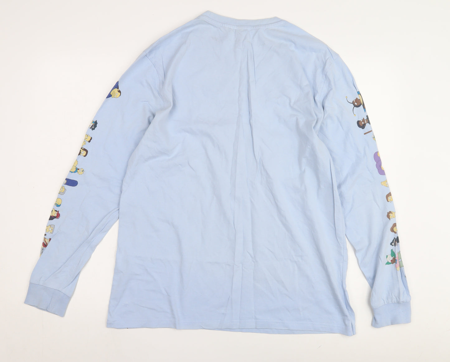 Men's The Simpsons Blue M Long Sleeve T-Shirt
