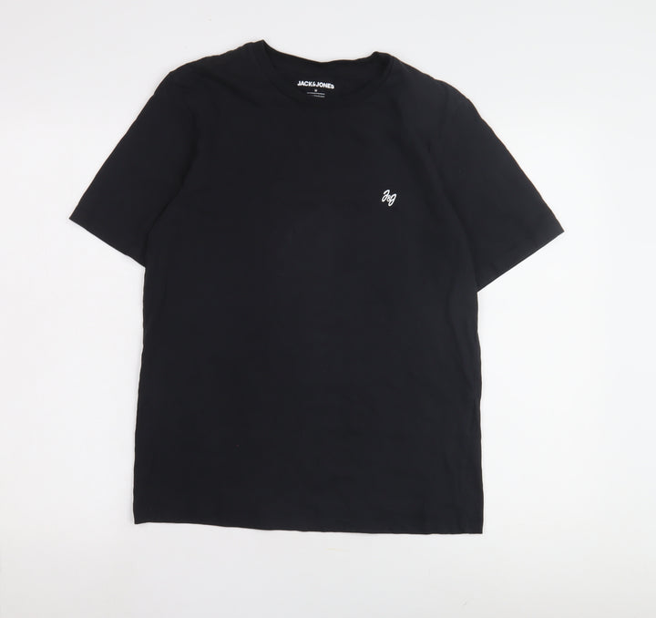 Jack & Jones Men's Black Crew Neck T-Shirt M