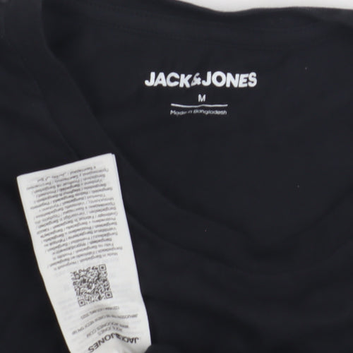 Jack & Jones Men's Black Crew Neck T-Shirt M