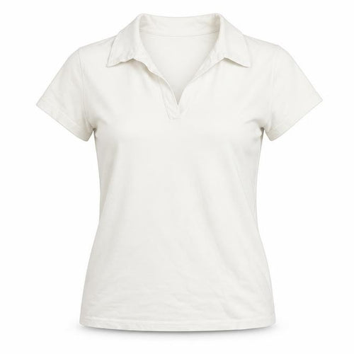 USA Pro Women's White Polo Shirt Medium - Casual Cotton Blend
