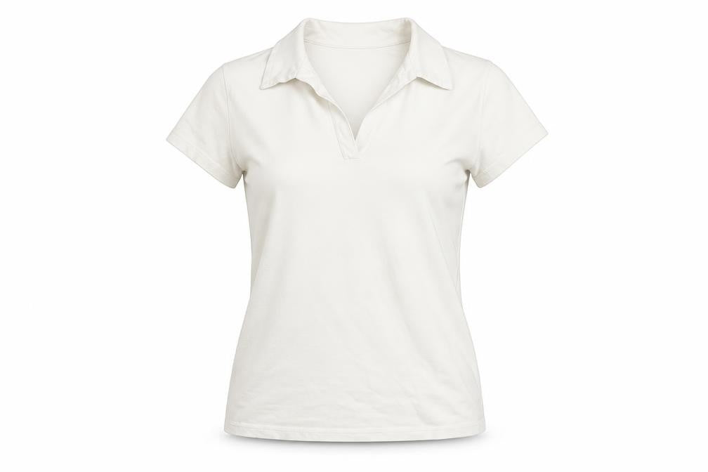 USA Pro Women's White Polo Shirt Medium - Casual Cotton Blend