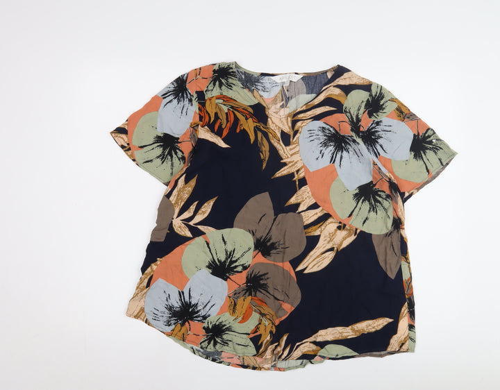 Apricot Women's Multicoloured Floral Blouse, Size 10, V-Neck