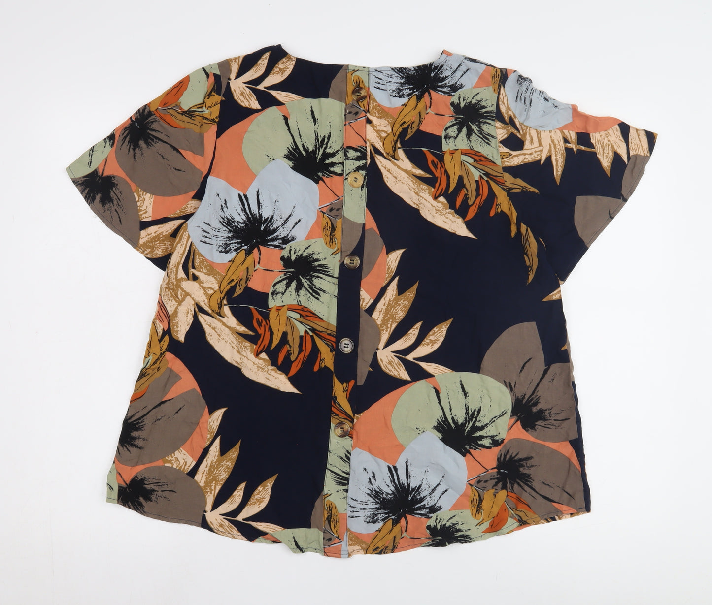 Apricot Women's Multicoloured Floral Blouse, Size 10, V-Neck