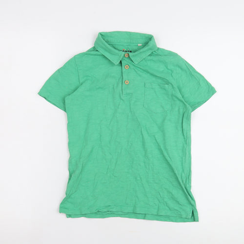 Mini Boden Boys Green Polo Shirt 9-10 Years