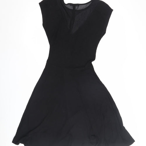Mango Women's Black Fit & Flare Dress Size 10