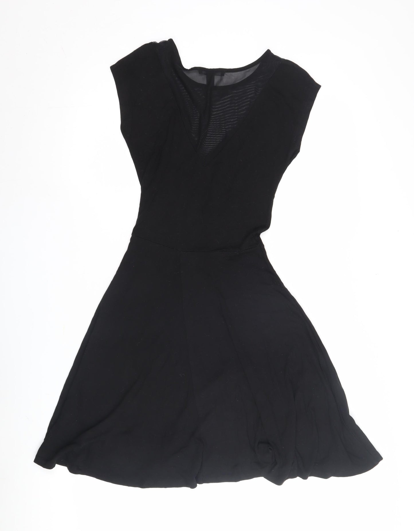 Mango Women's Black Fit & Flare Dress Size 10
