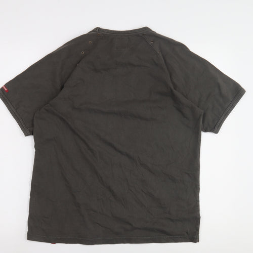 Blend Men's Black Cotton Crew Neck T-Shirt L