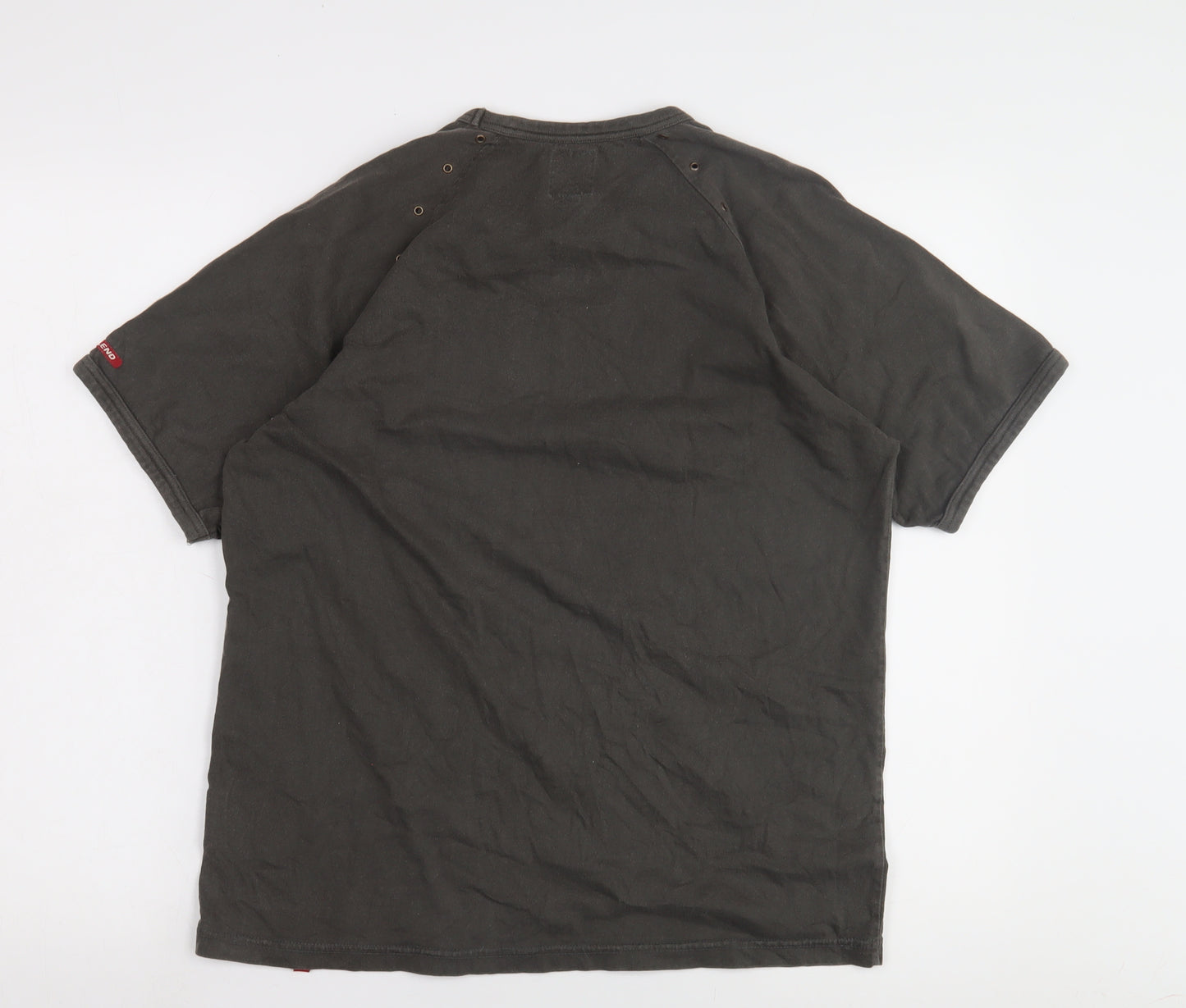 Blend Men's Black Cotton Crew Neck T-Shirt L