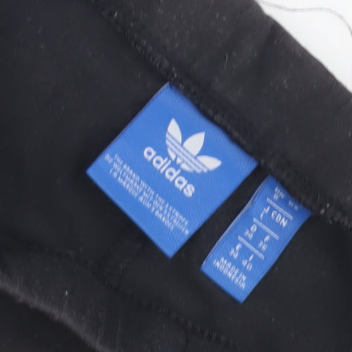 Adidas Women's Black/Grey Skinny Trousers - Size 10