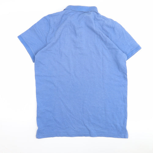 Tom Tailor Men's Blue Polo Shirt M Short Sleeve