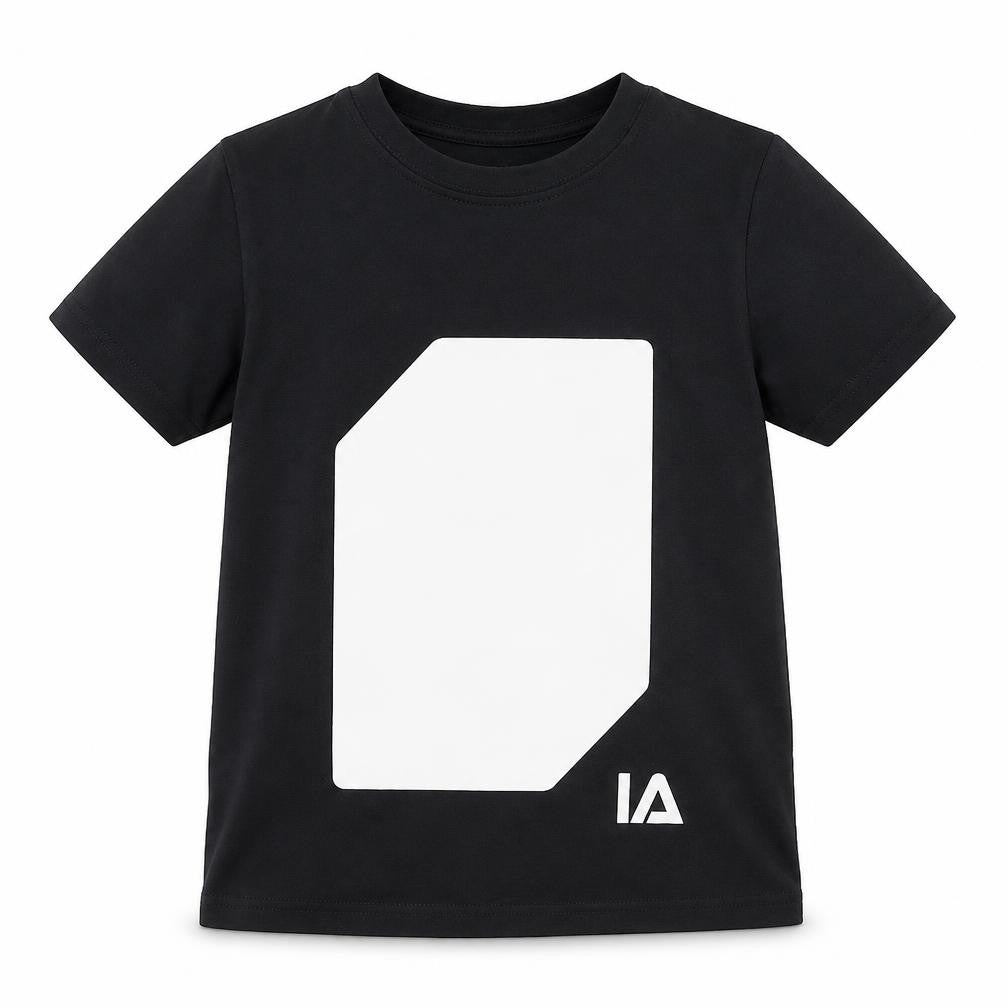 Illuminated Apparel Boys Black T-Shirt 7-8 Years with Logo