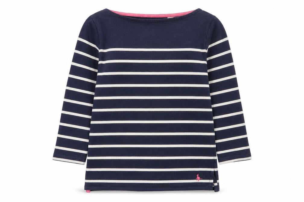 Front view of Jack Wills Women's Blue Striped Top, size 8