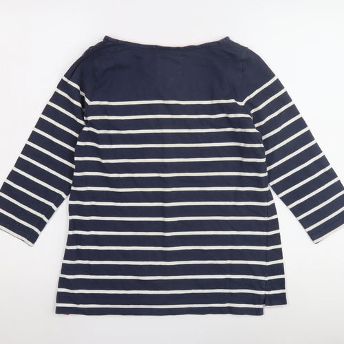 Jack Wills Women's Blue Striped Top Size 8