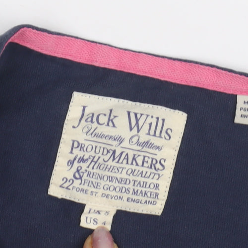 Jack Wills Women's Blue Striped Top Size 8