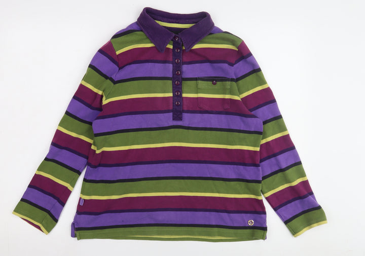 Viyella Multicoloured Striped Polo L Unisex
