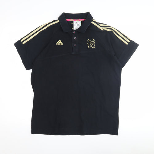 Adidas Men's Black Polo Shirt M Sports Style