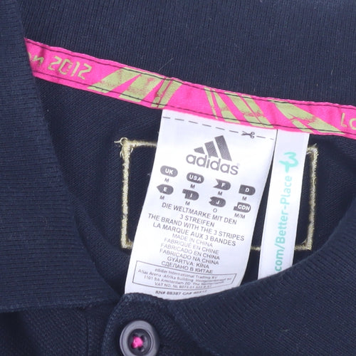Adidas Men's Black Polo Shirt M Sports Style