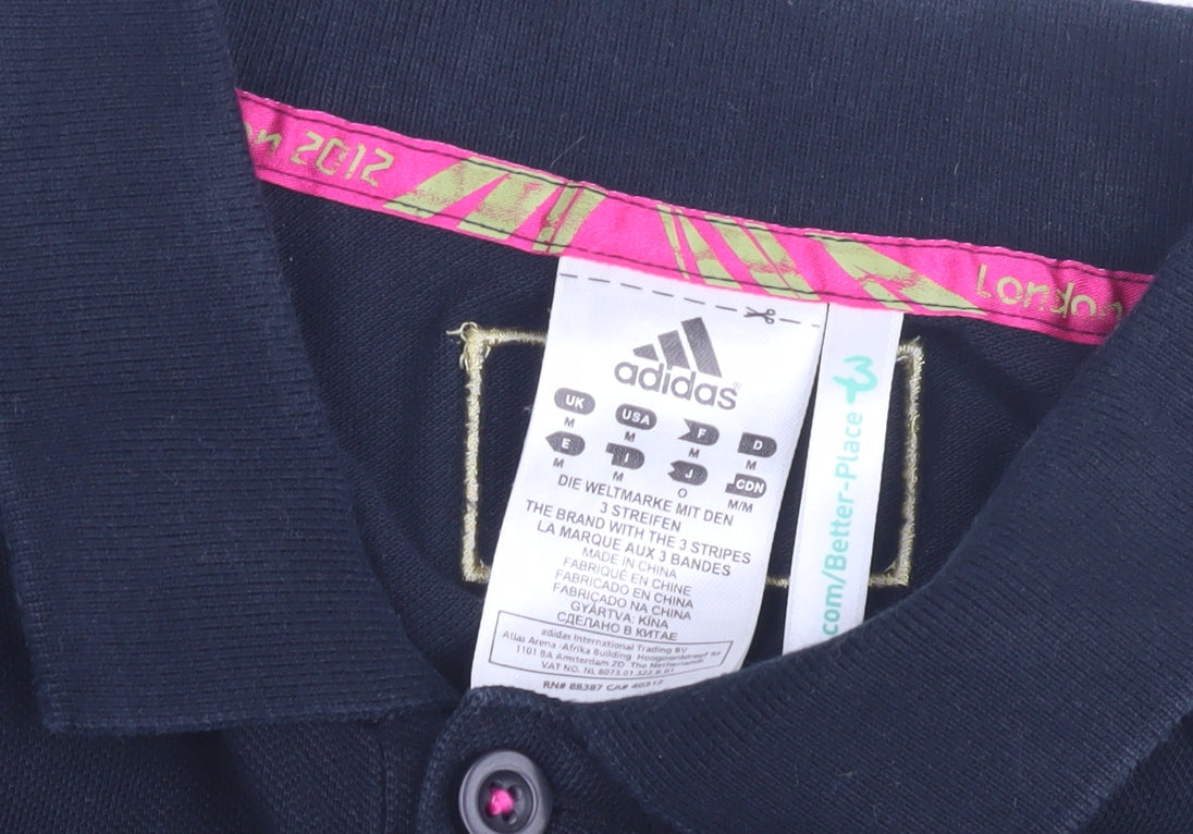 Adidas Men's Black Polo Shirt M Sports Style