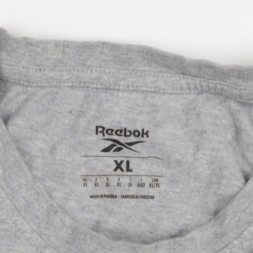 Reebok Men's Grey XL Crew Neck T-Shirt