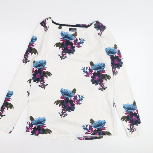 Joules Women's Multicoloured Cotton Floral Blouse Size 10
