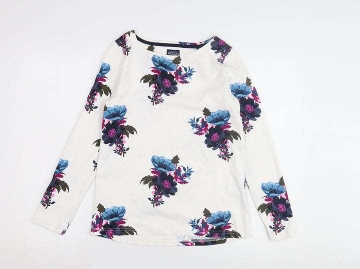 Joules Women's Multicoloured Cotton Floral Blouse Size 10