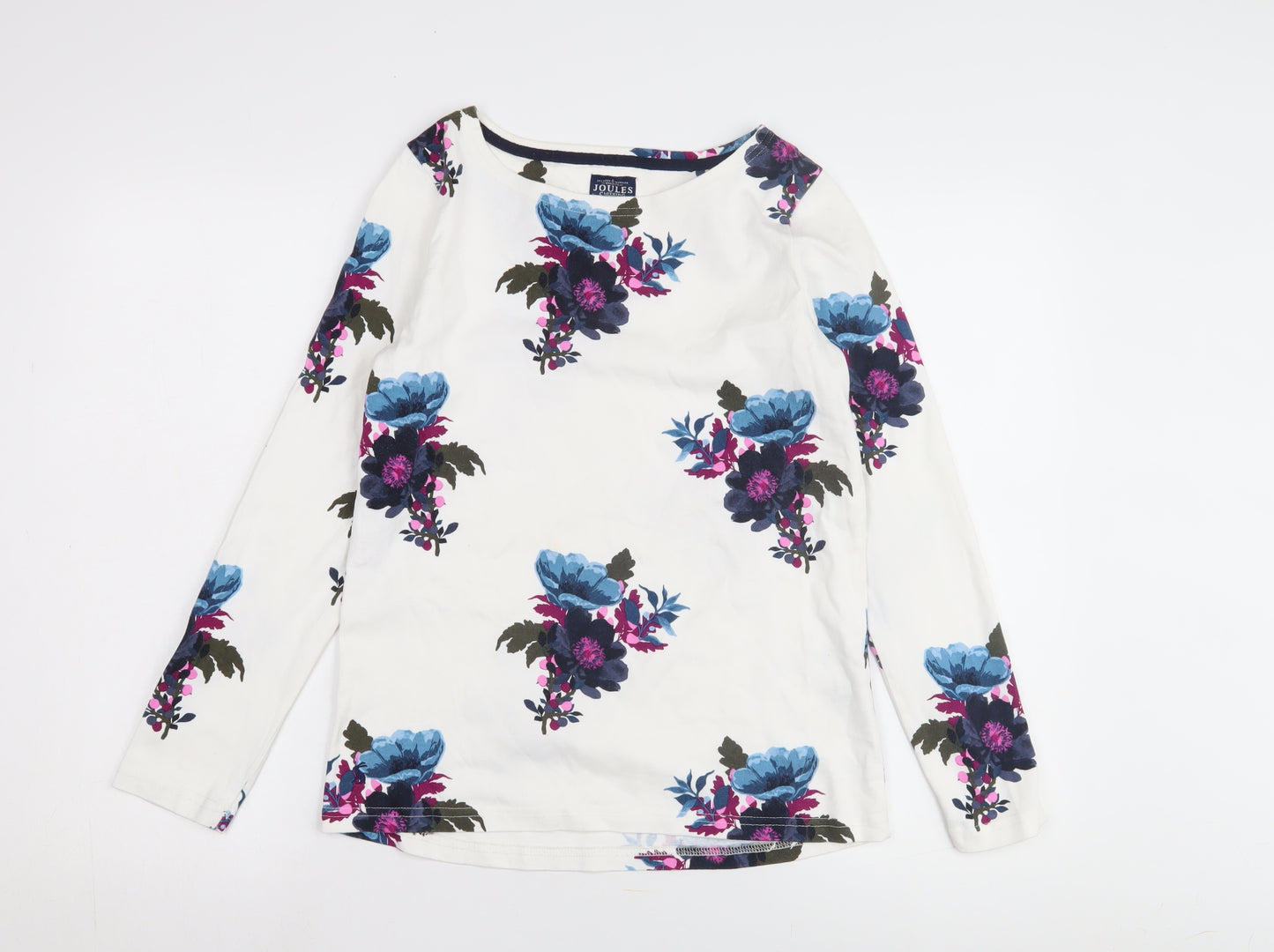 Joules Women's Multicoloured Cotton Floral Blouse Size 10
