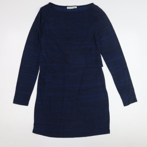 JoJo Maman Bébé Women's Blue Shift Dress M