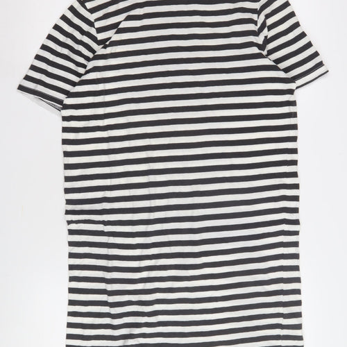 Cheap Monday Women's Black Striped T-Shirt Dress XS