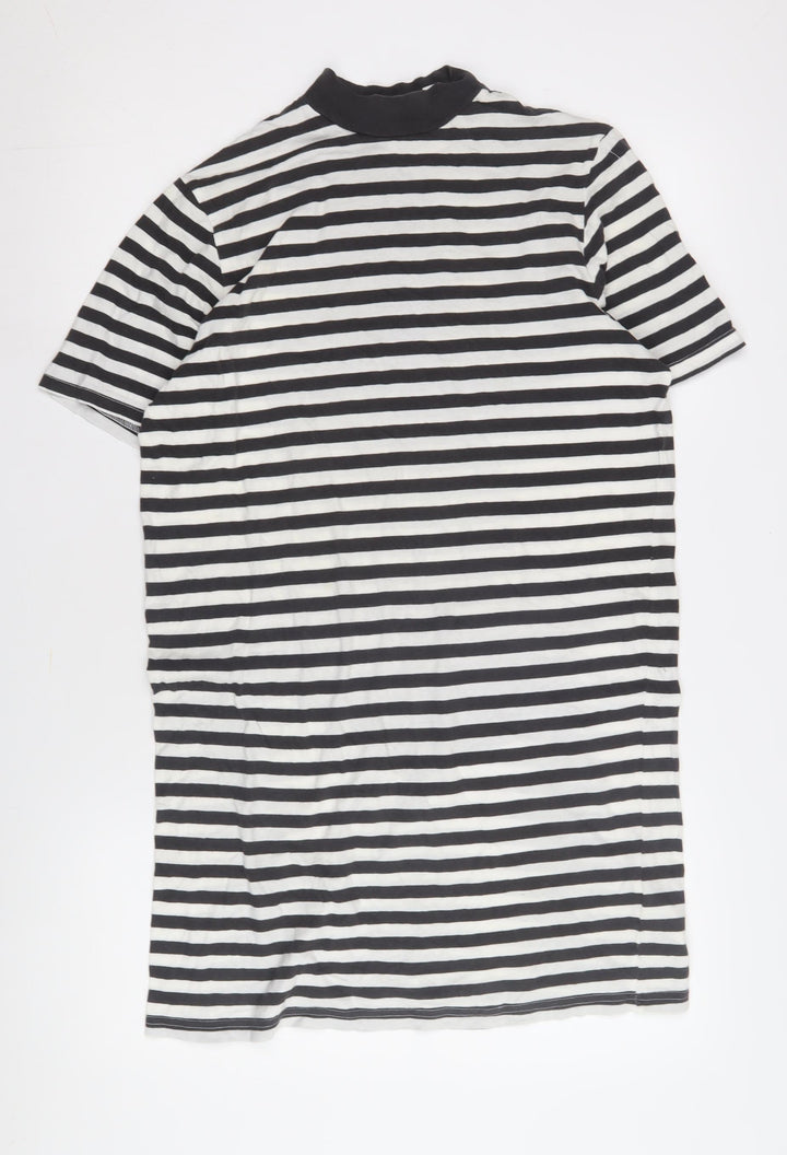 Cheap Monday Women's Black Striped T-Shirt Dress XS