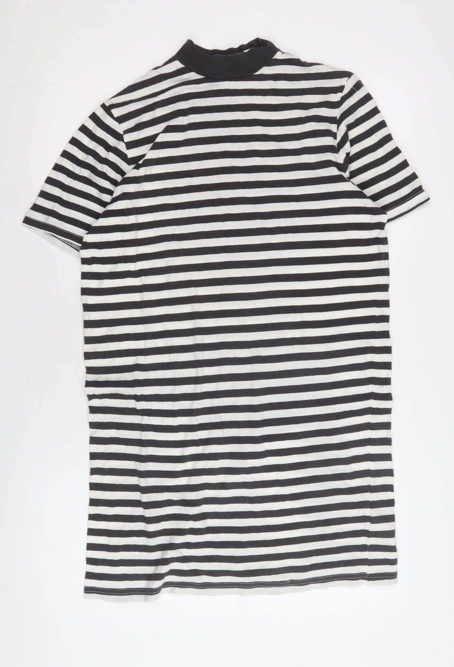 Cheap Monday Women's Black Striped T-Shirt Dress XS