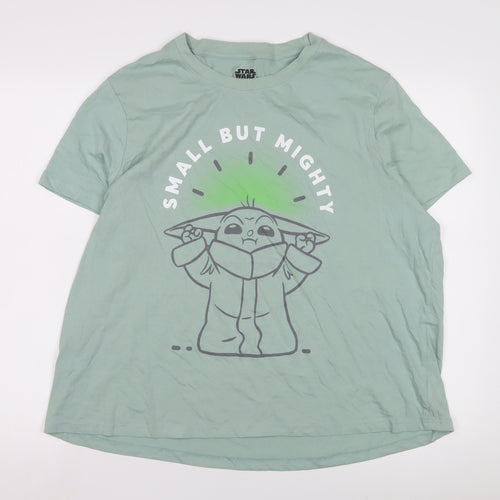 Star Wars Green XL T-Shirt, Unisex Casual Baby Yoda Tee