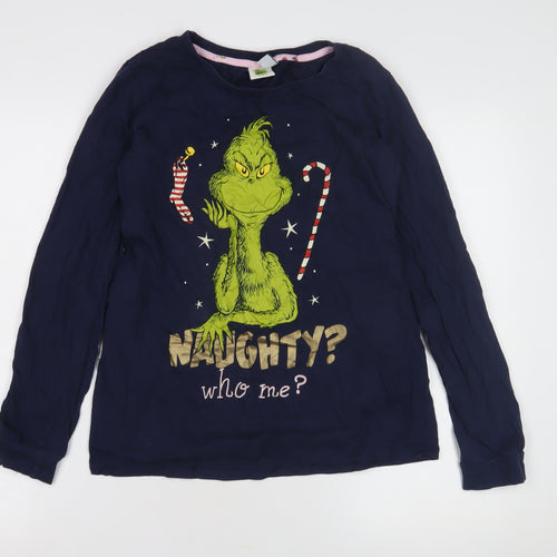 The Grinch Graphic T-Shirt, Blue, Size 8, Teens