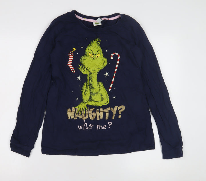 The Grinch Graphic T-Shirt, Blue, Size 8, Teens