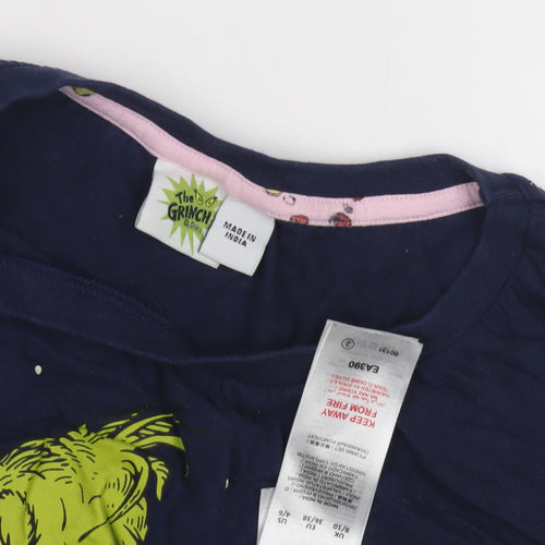 The Grinch Graphic T-Shirt, Blue, Size 8, Teens