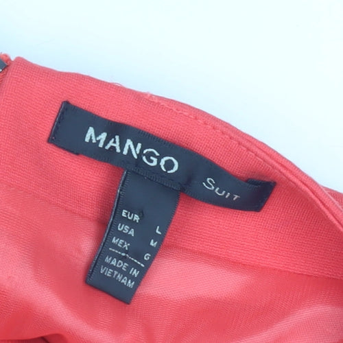 Mango Red Sheath Dress, Women, Size 12, Party Wear