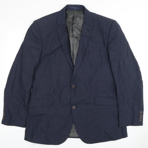 Racing Green Men's Blue Blazer Size 44 Regular Fit
