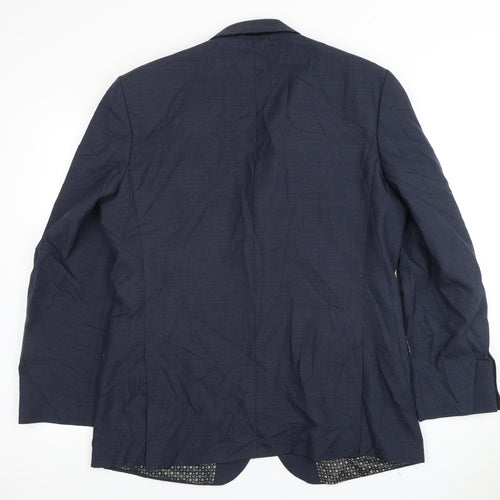 Racing Green Men's Blue Blazer Size 44 Regular Fit