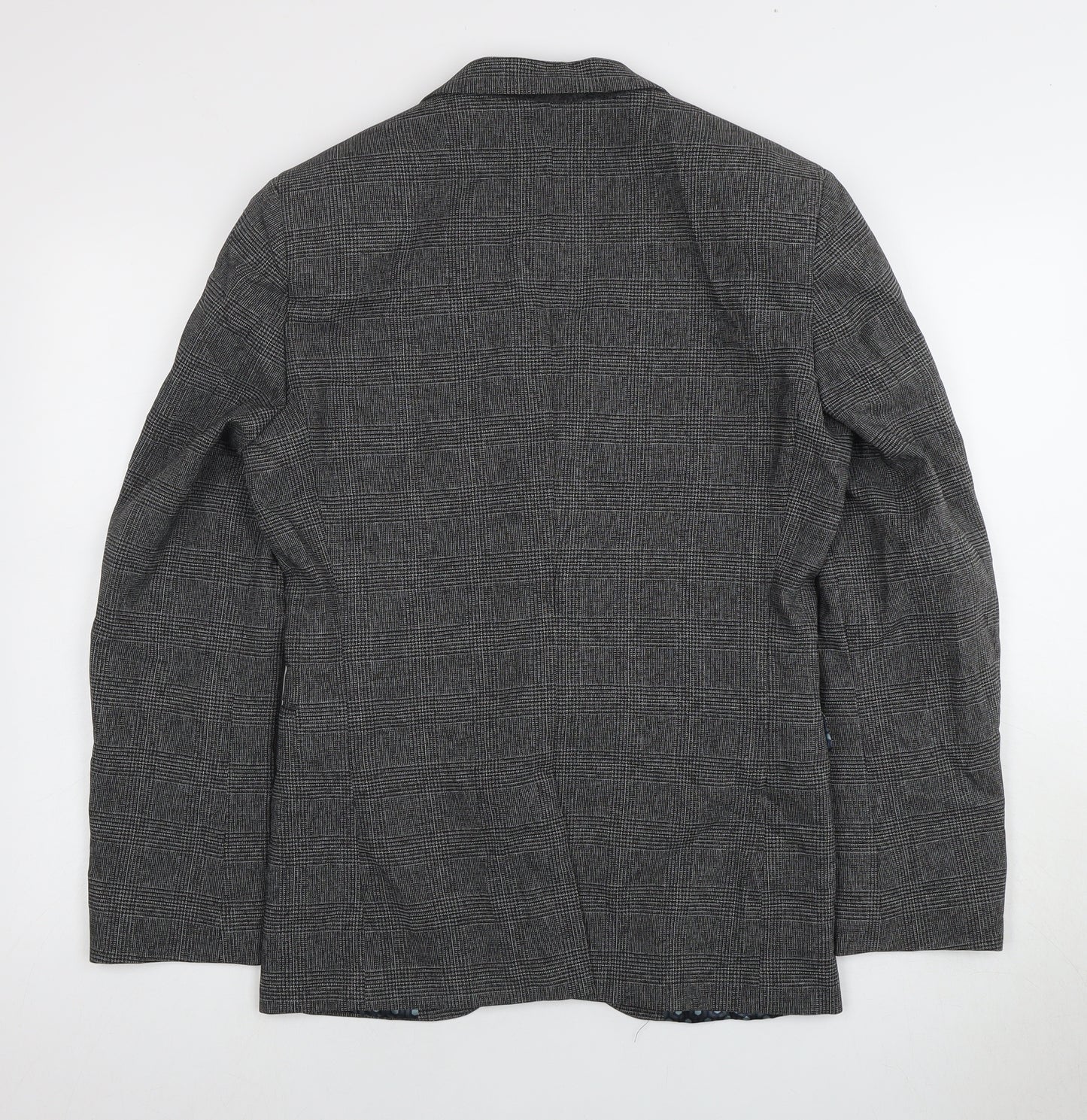 Next Men's Grey Check Blazer Regular Fit 36R