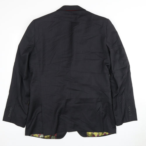 Ted Baker Men's Black Suit Jacket 40R Double-Vented