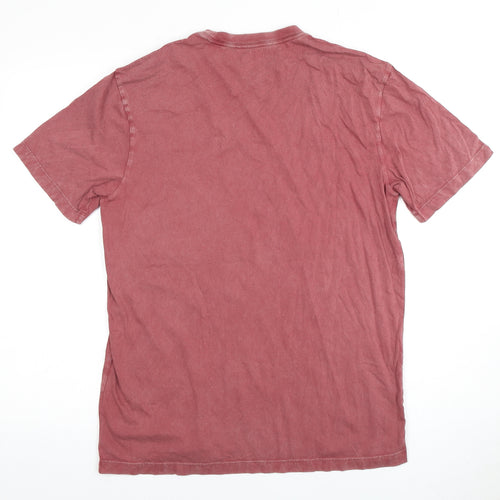 American Eagle Men's Red Small Crew Neck T-Shirt