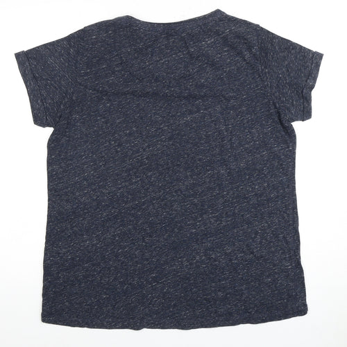 Superdry Unisex Blue T-Shirt - Small, Crew Neck, Casual