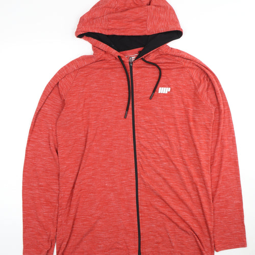 MYPROTEIN Men's Red Full Zip Hoodie L