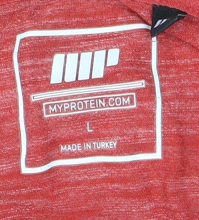 MYPROTEIN Men's Red Full Zip Hoodie L